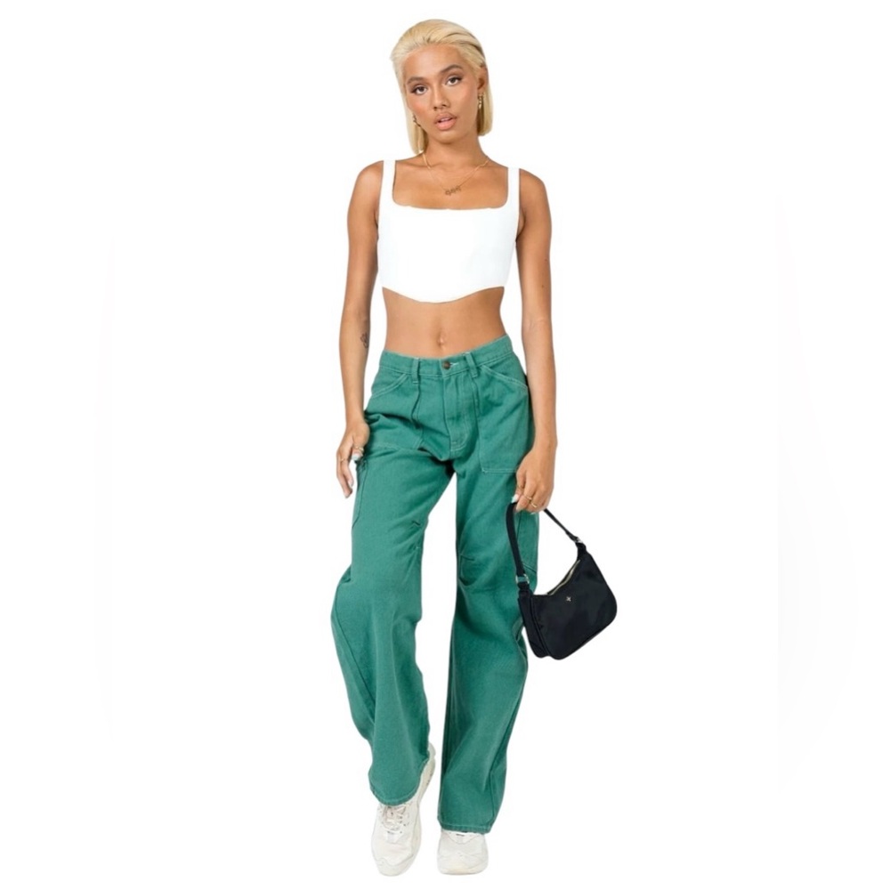 💫HP‼️💫 NWT LIONESS “Miami Vice” Cargo Pant in Forest Green, Size 2